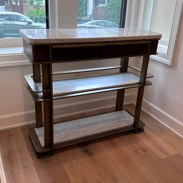 Arhaus Arhaus Sama Bar Cart For Sale - Image 4 of 11