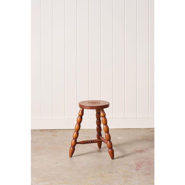 Vintage French Bobbin Stool For Sale - Image 4 of 10