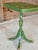 Antique Tripod Pedestal Table With Botanical Décor Finish and Brass Feet For Sale In Naples, FL - Image 6 of 11