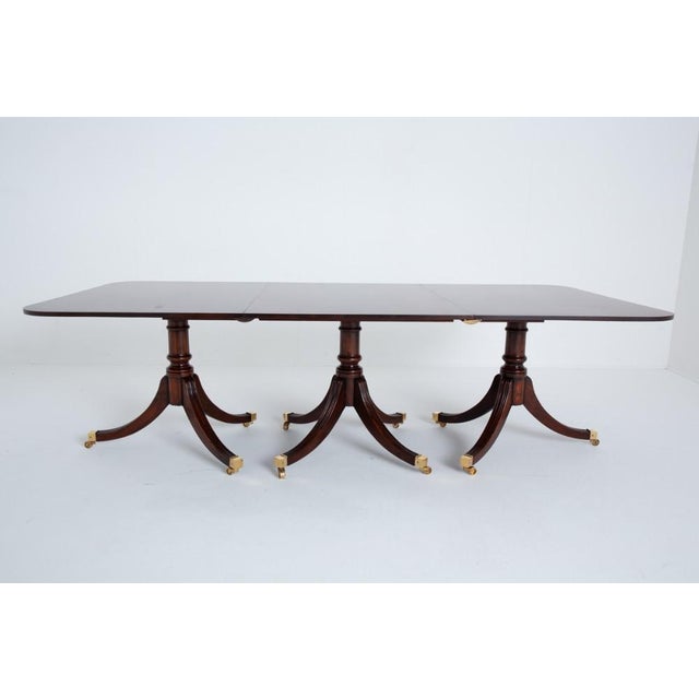 Hollywood Regency Regency Revival Dining Table, 1880s For Sale - Image 3 of 10