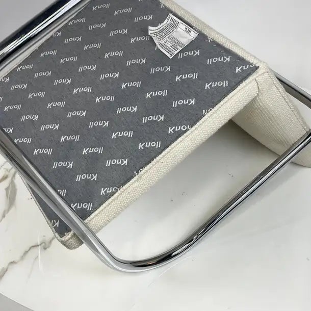 Mies Van Der Rohe for Knoll Modernist Brno Chair in Knoll Cato Upholstery For Sale - Image 11 of 12