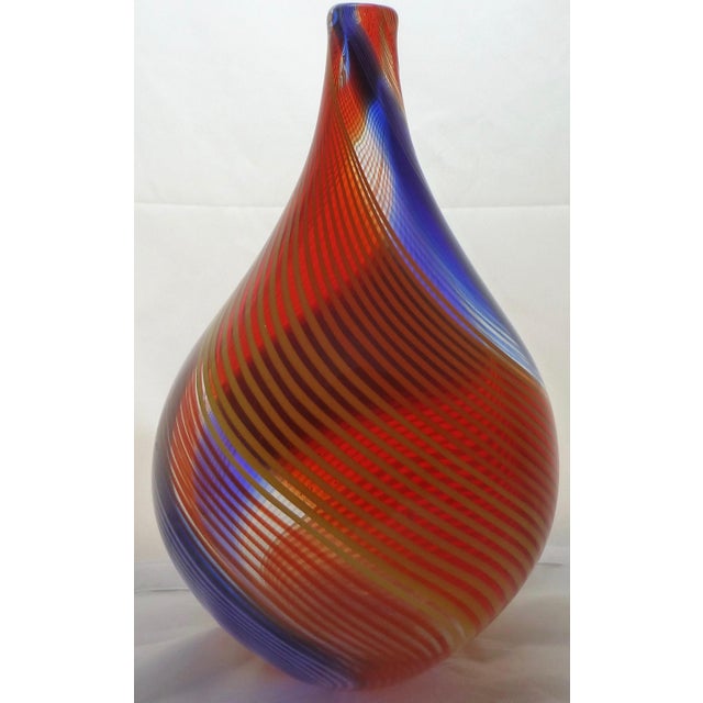 Murano Glass Swirl Vase Chairish