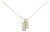 14K Yellow Gold 1 5/8 cttw Princess and Baguette Cut Diamond Fashion Pendant Necklace (G-H, VS2-SI1) For Sale