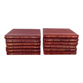 Antique Shakespeare Book Set of 12, 1901 University Society Edition For Sale