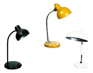 Bauhaus Tile Lamps by Christian Dell, Koranda, Kaiser-Idell, Albert & Bause for Kaiser Idell / Kaiser Leuchten, 1920s, Set of 3