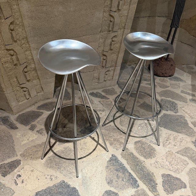 Jamaica Bar Stool Pepe Cortes for Amat-3 Aluminum Post-Modern For Sale In San Diego - Image 6 of 17