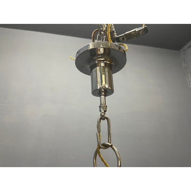 Vintage Space Age Chrome 13-Light Chandelier attributed to Goffredo Reggiani, 1970s For Sale - Image 12 of 14