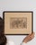 Glass Mid 20th Century India Gray Paper Drawing For Sale - Image 7 of 15