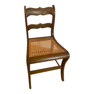 Early 20th Century Caned Seating Occasional Chair For Sale