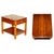 Military Campaign Style Yew Wood Side Table with Drawer For Sale - Image 17 of 17