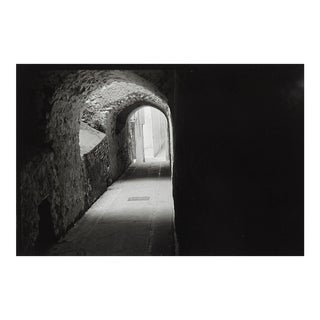 1990s Moody Eric Weller Stone Arch Passage Photograph For Sale