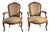 French Louis XV Style Giltwood Chairs, 1800s, Set of 2 For Sale