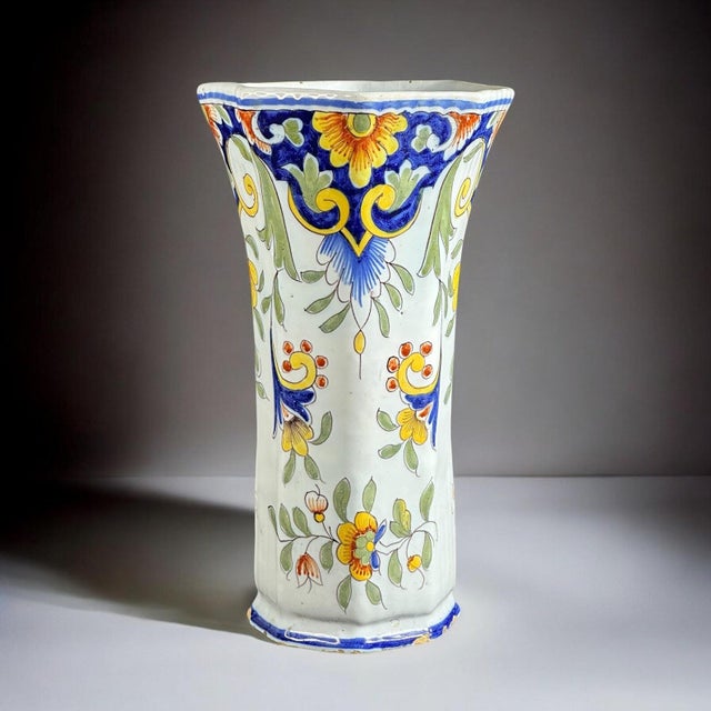 Faience Vase from Fourmaintraux, Desvres, France, 19th Century For Sale - Image 9 of 9
