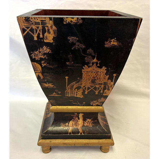 Vintage Chinoiserie Cache Pot For Sale In West Palm - Image 6 of 11
