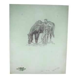 Paul Brown Polo Pencil on Acetate Drawing 12 For Sale