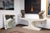 1970s Vintage 1970s Style White Laminate Console Table and Matching Diamond Mirror For Sale - Image 5 of 10