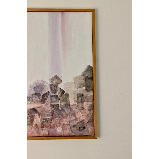 Bengt Andersson, Abstract Composition with Geometric Elements, 1999, Oil on Canvas For Sale - Image 6 of 11
