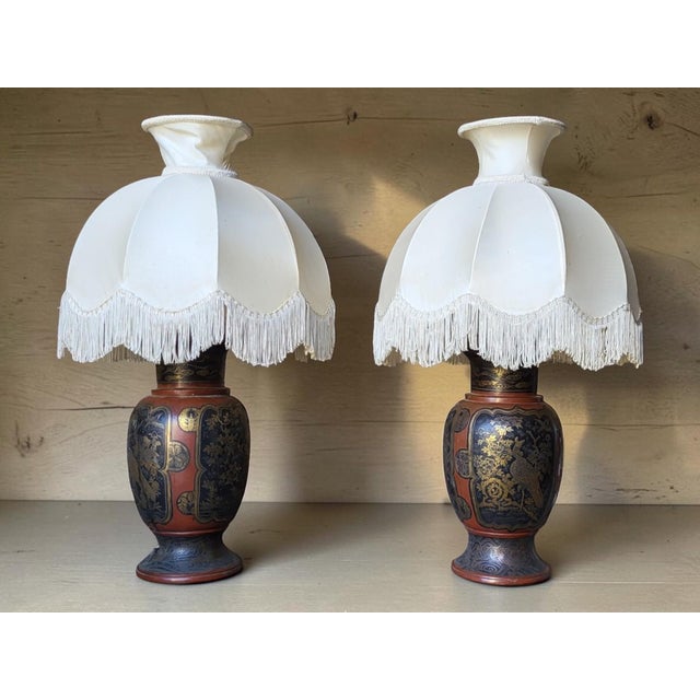 Japanese Meiji Era Lamps, Late 19th Century, Set of 2 For Sale - Image 15 of 15