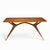 Giuseppe Scapinelli Mid Century Brazilian Walnut Console Flip Top Dining Table This flip flap table measures: 61 wide x 23...