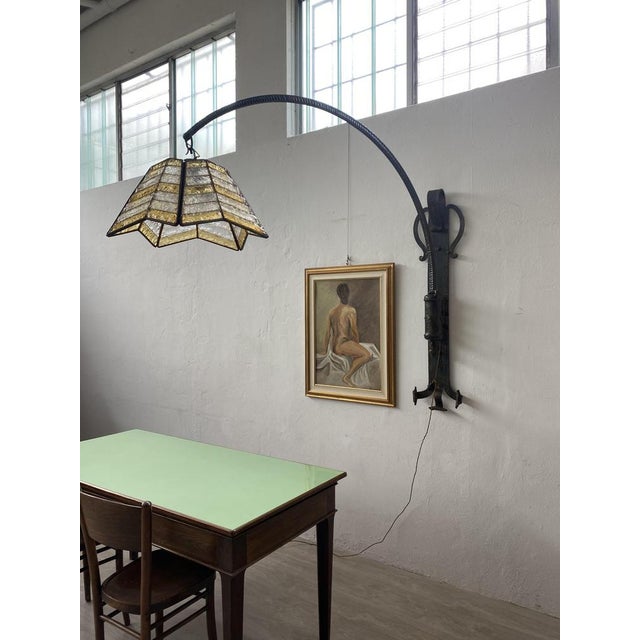 Unobtainable and unique in its kind, large artisan arched lamp. The production of this particular lamp dates back to the...
