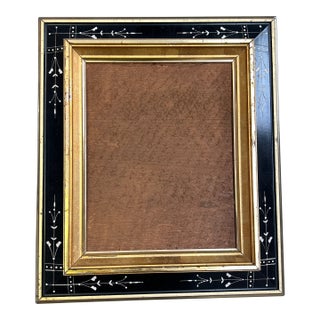 19th Century Original Aesthetic Eastlake Gold Leaf & Incised Wood Frame For Sale