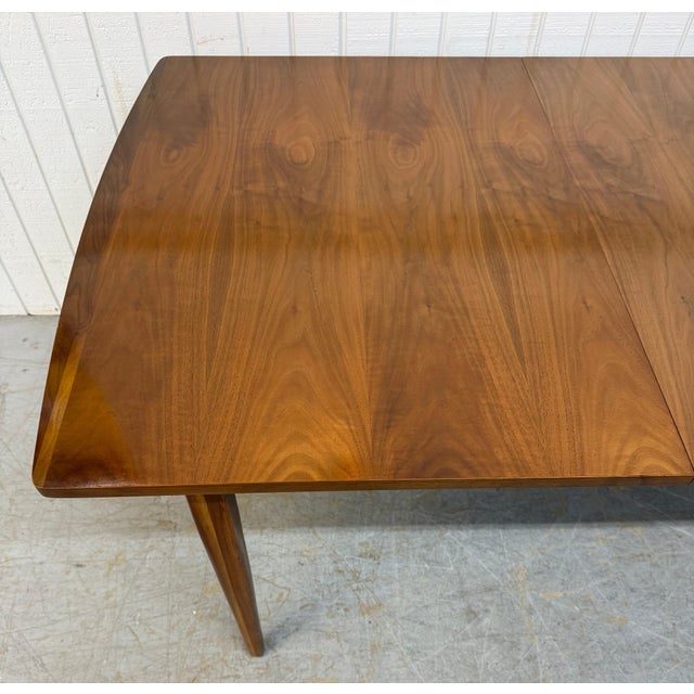 Mid-Century Modern Drexel Declaration Walnut Dining Table For Sale In Philadelphia - Image 6 of 10