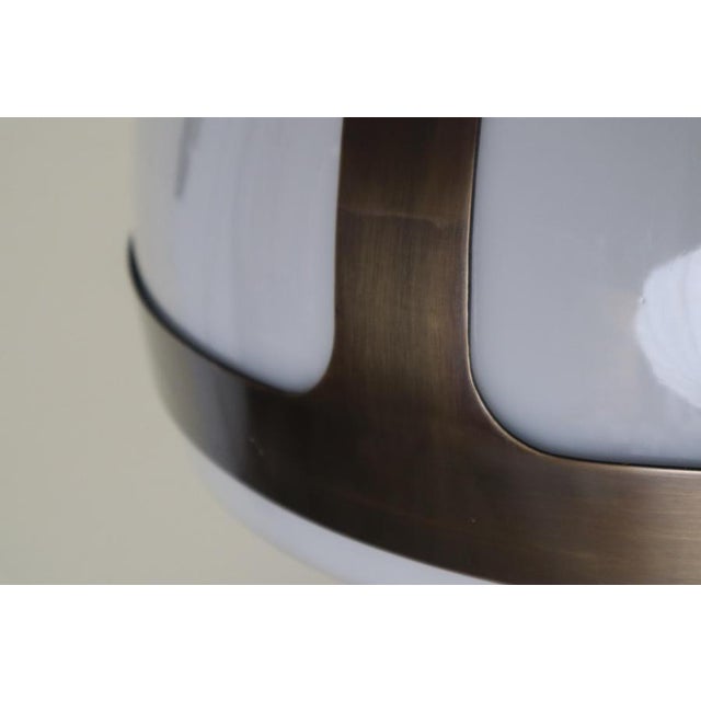This exceptionally large and particularly heavy mushroom lamp is unique in its design and manufacture. It is made of solid...