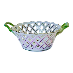 Vintage Herend Rothschild Basket Vide-Poche