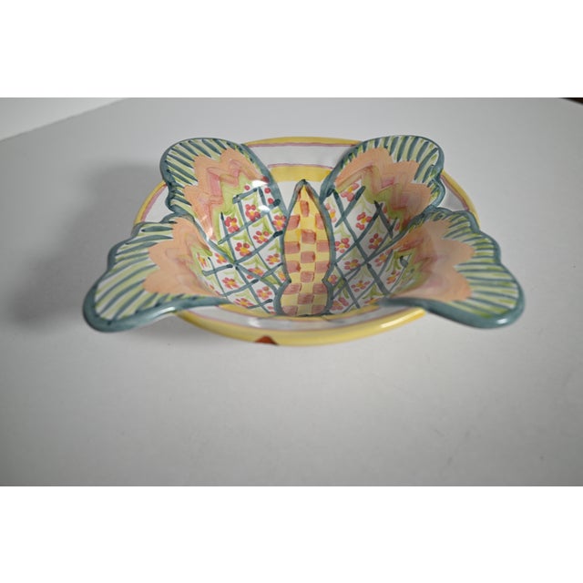 MacKenzie-Childs Butterfly Serving Set - 2 pcs For Sale In Richmond - Image 6 of 10
