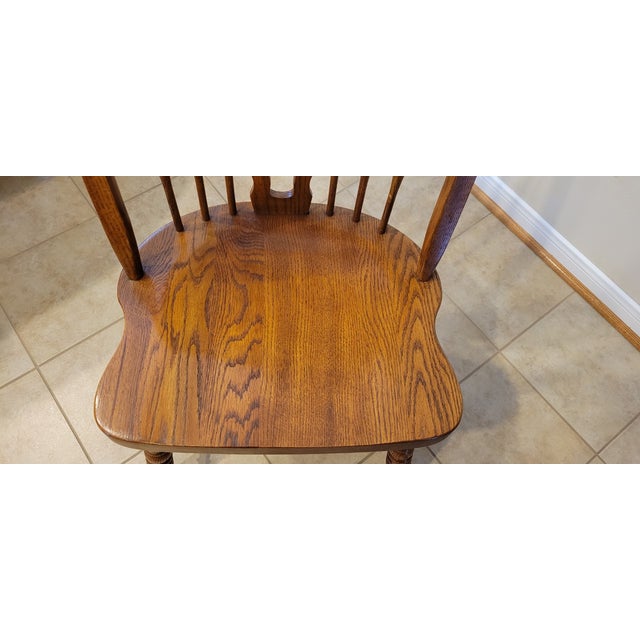 1980s Keller Furniture 7 Piece Oak Dining Set Chairish