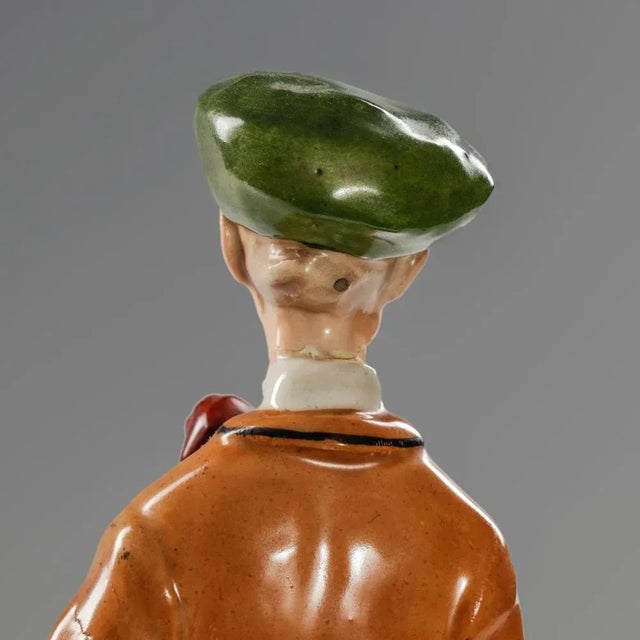 Ceramic Elvir Otto, Art Nouveau Gentleman with Monocle, 1900s, Ceramic For Sale - Image 7 of 11