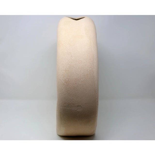 1980's Large Postmodern Pink and Turquoise Sculptural Ceramic Vase For Sale In Tampa - Image 6 of 11