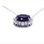 Natural Amethyst Diamond Pendant with Chain 14k W Gold 15.51 TCW Certified For Sale In New York - Image 6 of 9