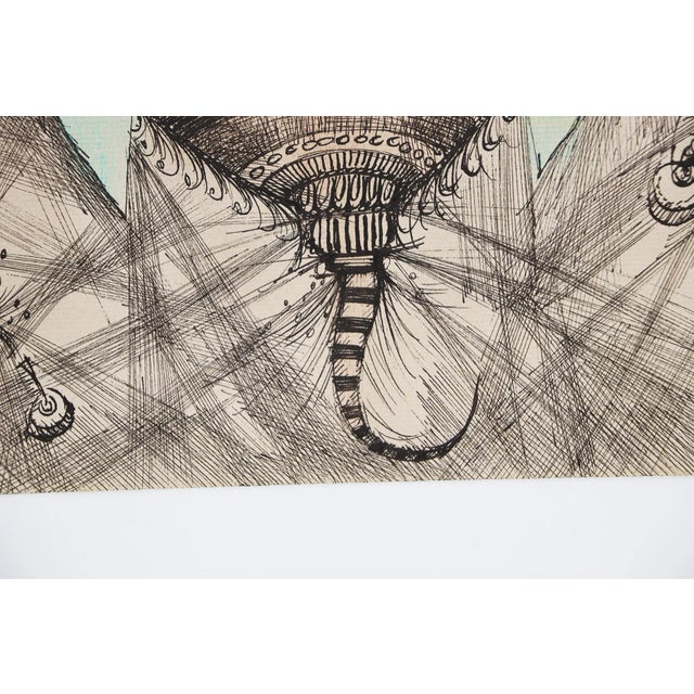 Illustration Art Drawing Depicting a Fly, Signed, French For Sale - Image 10 of 12