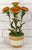 Bouquet of French Marigolds by Didier Gardillou – Contempory – 18th-Century Paris Porcelain Pot – À La Reine Manufactory For Sale - Image 4 of 8