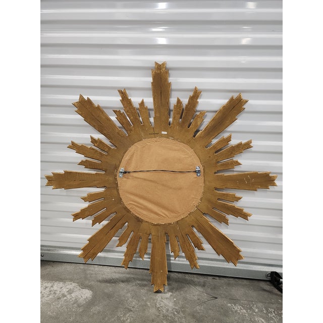 Vintage Giltwood Italian Sunburst Mirror For Sale - Image 13 of 14