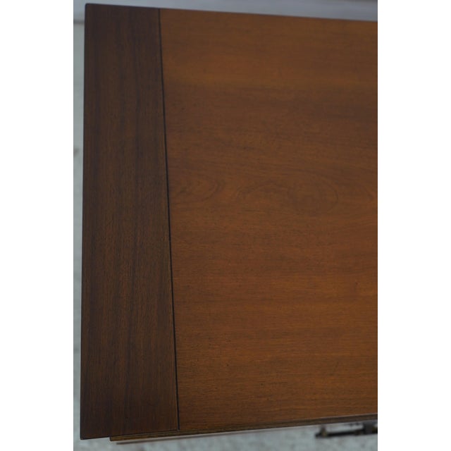 John Stuart Walnut Mid Century Modern Double Dresser For Sale - Image 11 of 17
