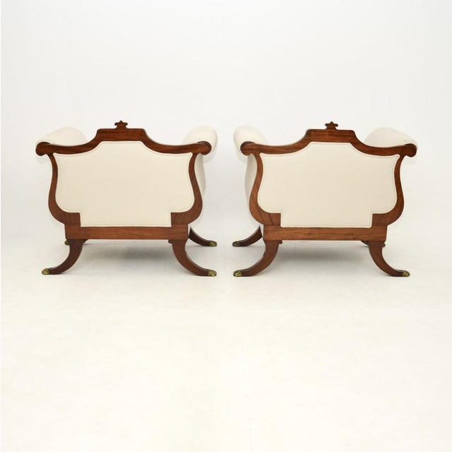 1920s Large Vintage Regency Lounge Chairs, 1920, Set of 2 For Sale - Image 5 of 13