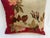 Decorative pillow upholstered in richly woven 19th century Aubusson tapestry, adorned with an elegant floral motif. A...