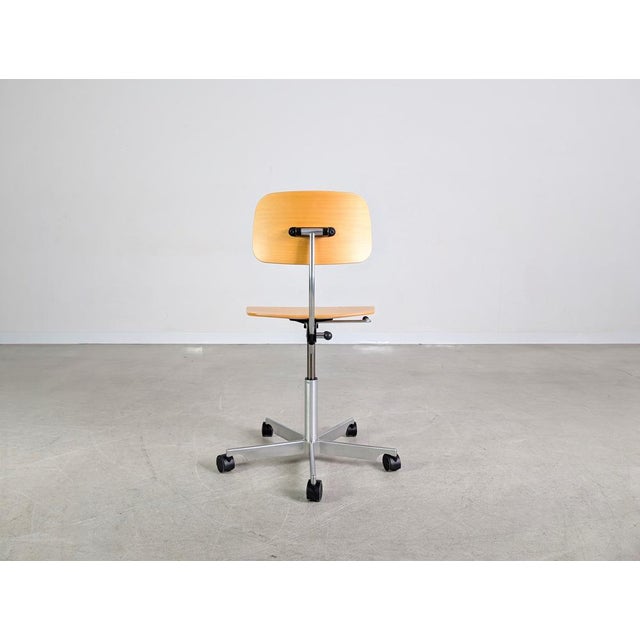 Kevi Design Office Chair in Wood by Jørgen Rasmussen for Fritz Hansen For Sale - Image 6 of 13