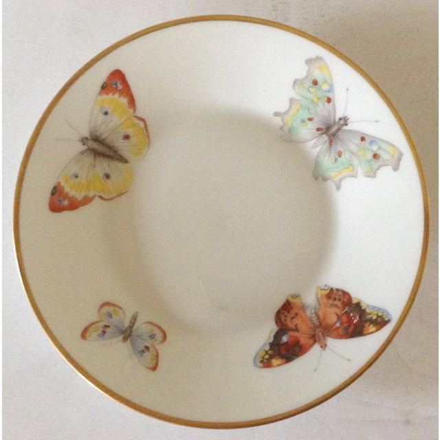 Limoges, France Limoges Butterfly Cup and Saucer For Sale - Image 4 of 5