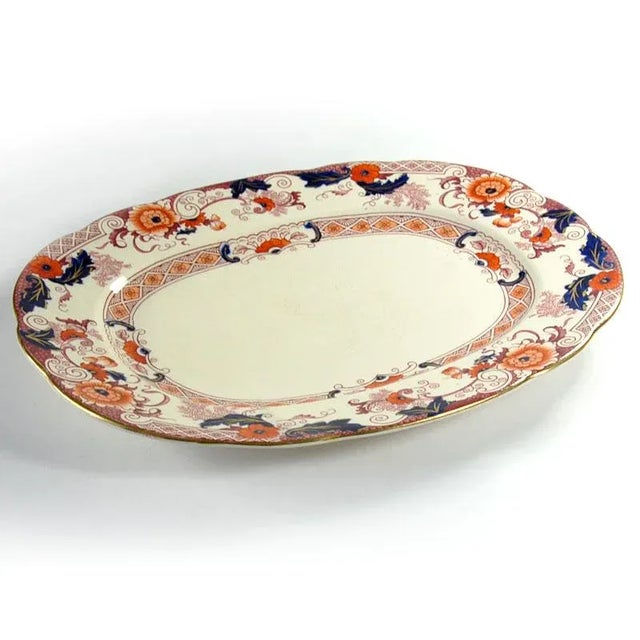 Victorian Earthenware Platter from Derby Crown Ware For Sale - Image 4 of 9