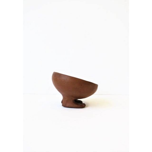 Modern Figurative Terracotta Bowl, Decorative Object or Catchall For Sale In New York - Image 6 of 10