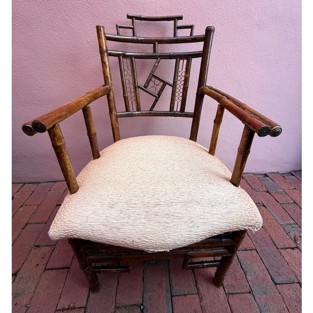 Antique English Brighton Pavilion Armchair For Sale - Image 4 of 10