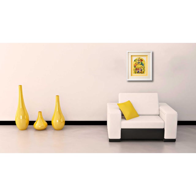 Limited Edition Marc Chagall Color lithograph, 1962. Titled: Levi. Size: 21,8x29,5cm. Frame Size: 18 1/2 x 21 1/2in. From...