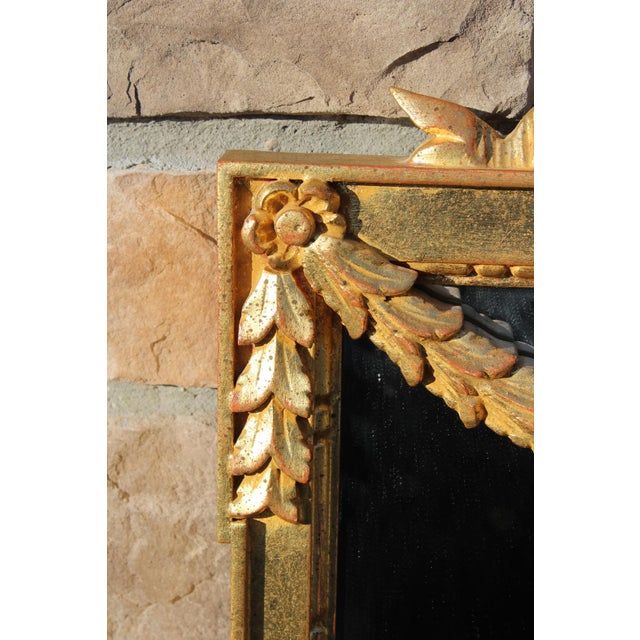 Gold Baker Knapp & Tubbs Italian Giltwood Mirror in the Style of Louis XVI For Sale - Image 8 of 18