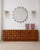 Round Mirror with Multicolored Semiprecious Stones by L.A. Studio, 1990s For Sale - Image 6 of 7