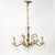 Adorable five arm Spanish brass and crystal chandelier with all the classic charm of ornate brass arms and bobeches and...