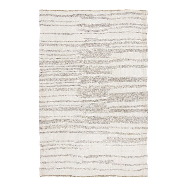 Vintage Turkish Kilim Hemp Rug With Waves by Rug & Kilim, 1950-1959 For Sale