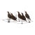 Vintage C. Jeré Signed Metal Quail Covey Wall Sculpture 1980 For Sale
